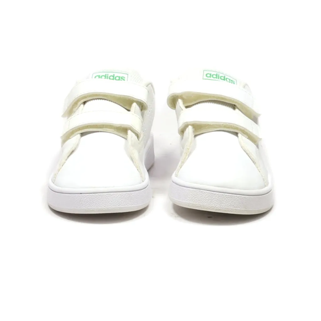 Adidas Advantage Crawlers Leather White Colour For Kids