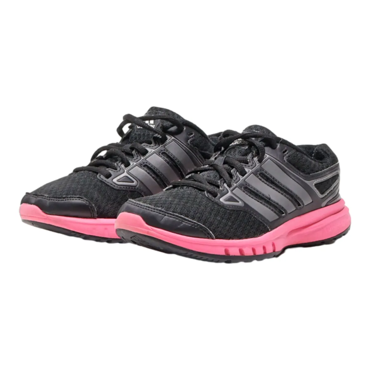 ADIDAS Low Top Trainers Black Synthetic Womens UK 4