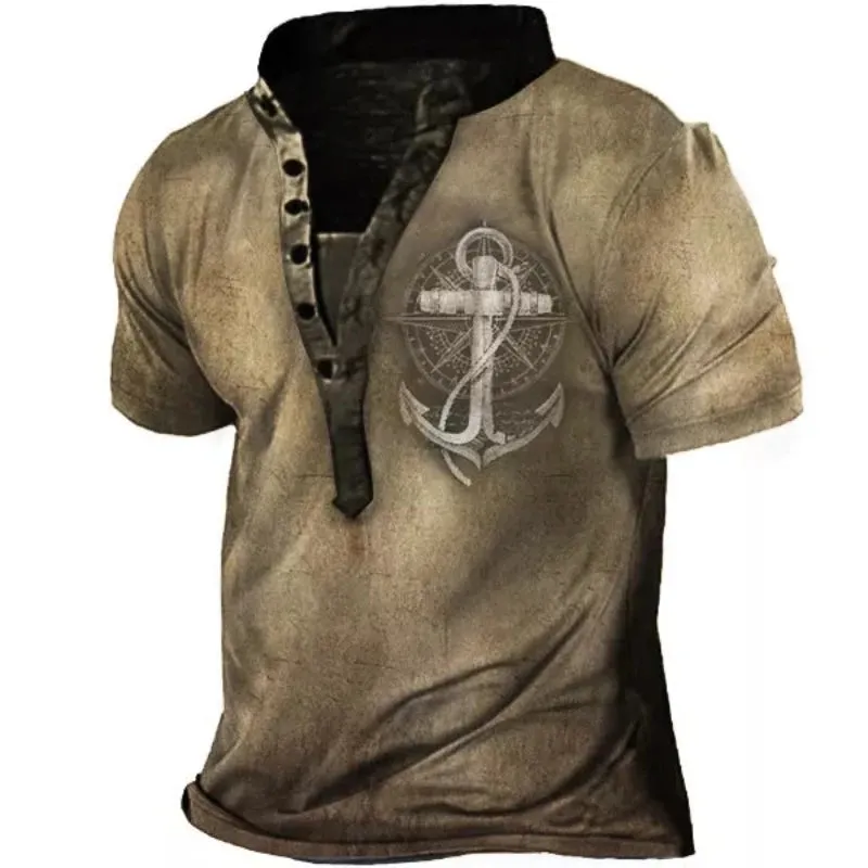 Anchor Print Men's T-Shirt
