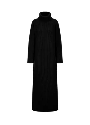 BIANCA | ROLL NECK CASHMERE & WOOL DRESS