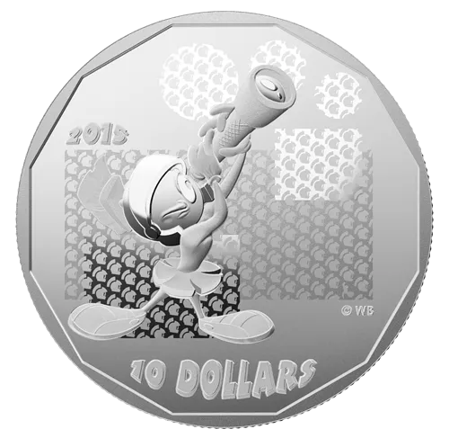 Canada Silver 2015 $10 Where's the Kaboom - Looney Tunes PF .51oz, .9999