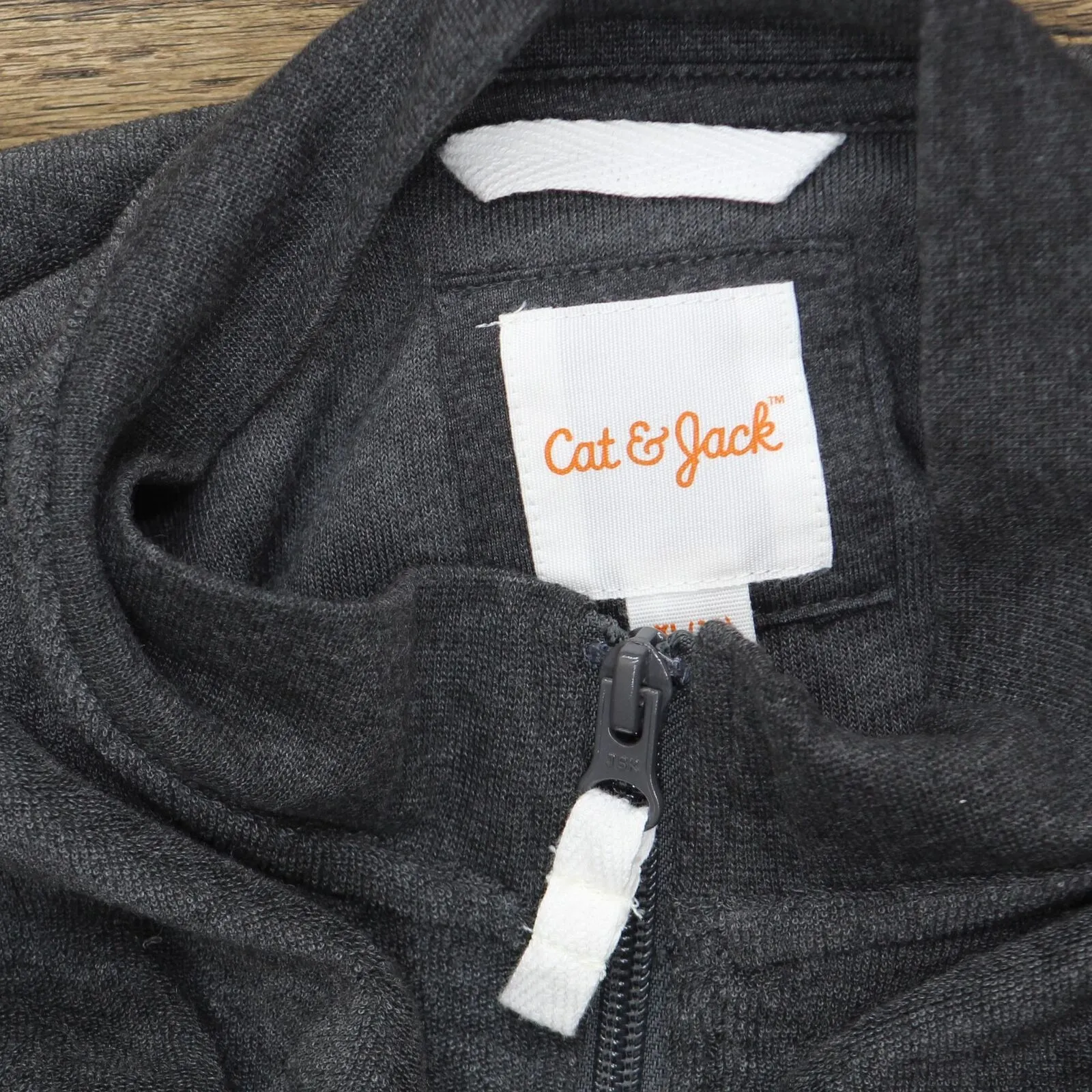 Cat & Jack Boys' Loop Terry Full Zip Mock Neck Sweatshirt