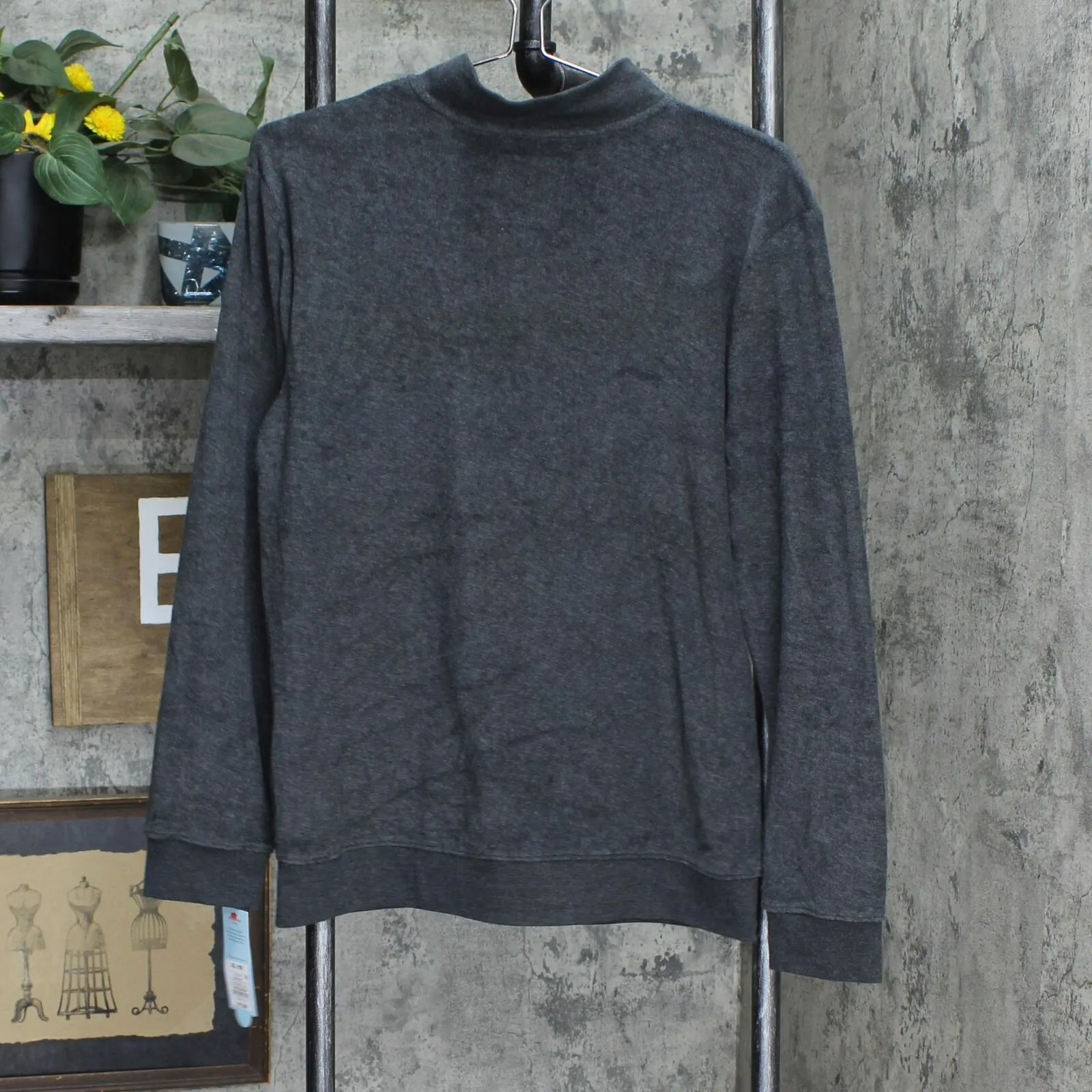 Cat & Jack Boys' Loop Terry Full Zip Mock Neck Sweatshirt