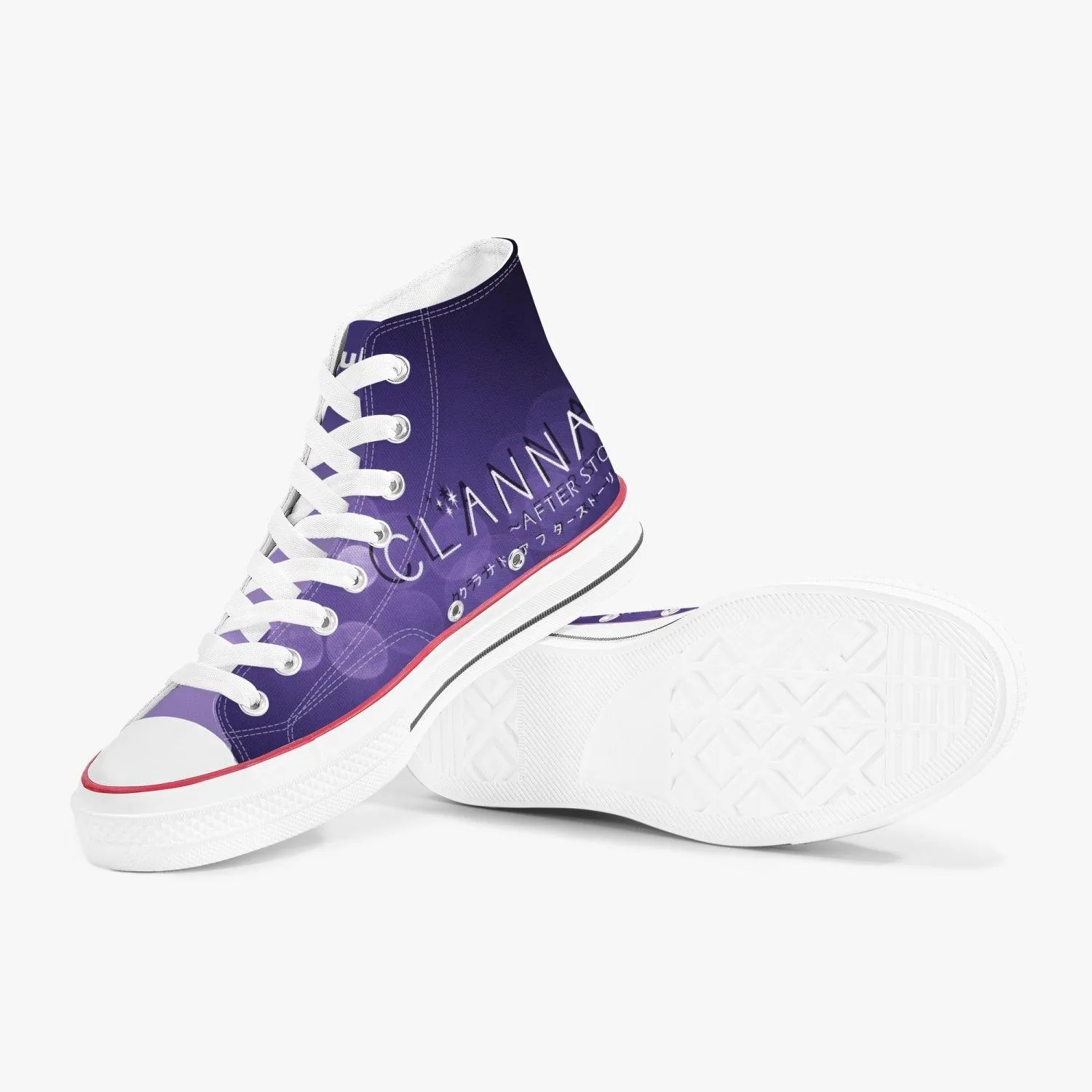 Clannad Kyou Fujibayashi A-Star High White Anime Shoes
