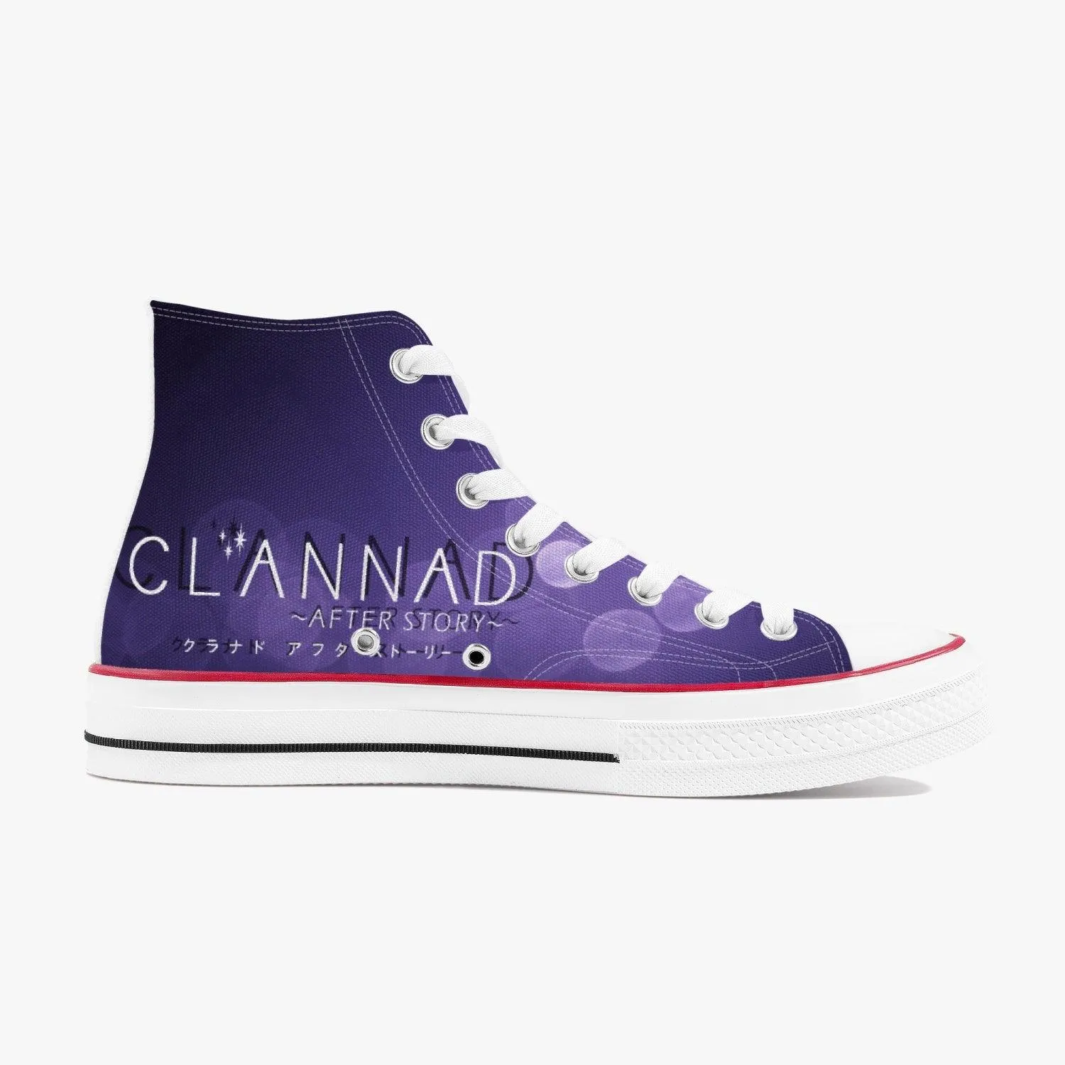 Clannad Kyou Fujibayashi A-Star High White Anime Shoes