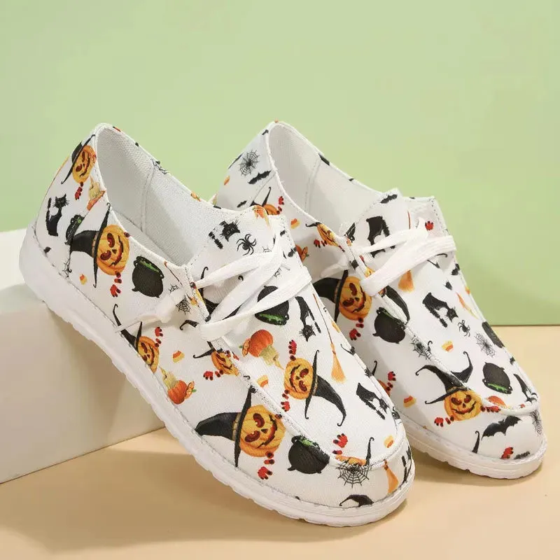 Creative Halloween Print Shoes