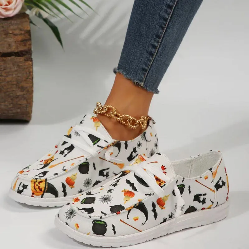 Creative Halloween Print Shoes