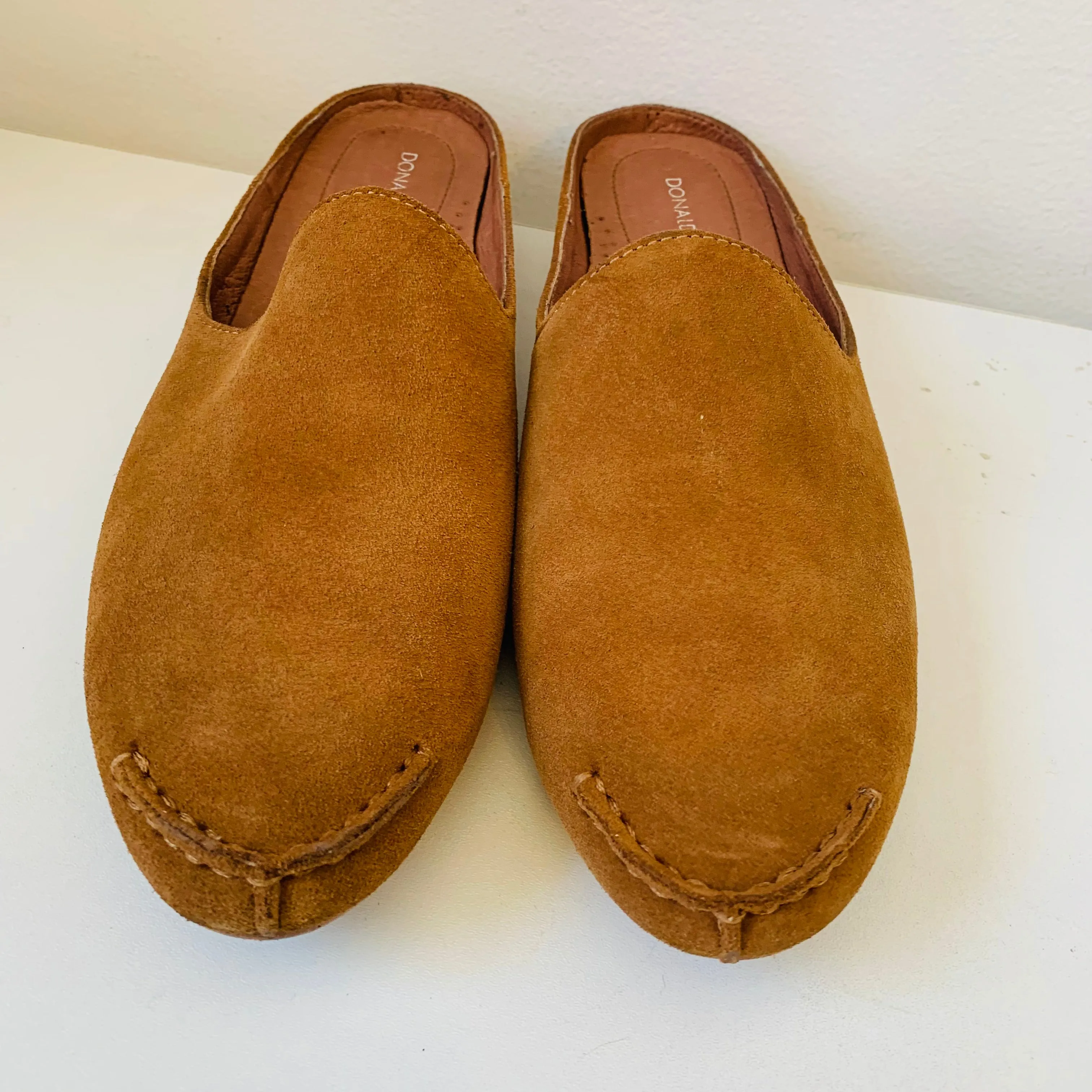 Donald J Pliner Bobbi Camel Sport Suede Mule Size 9.5