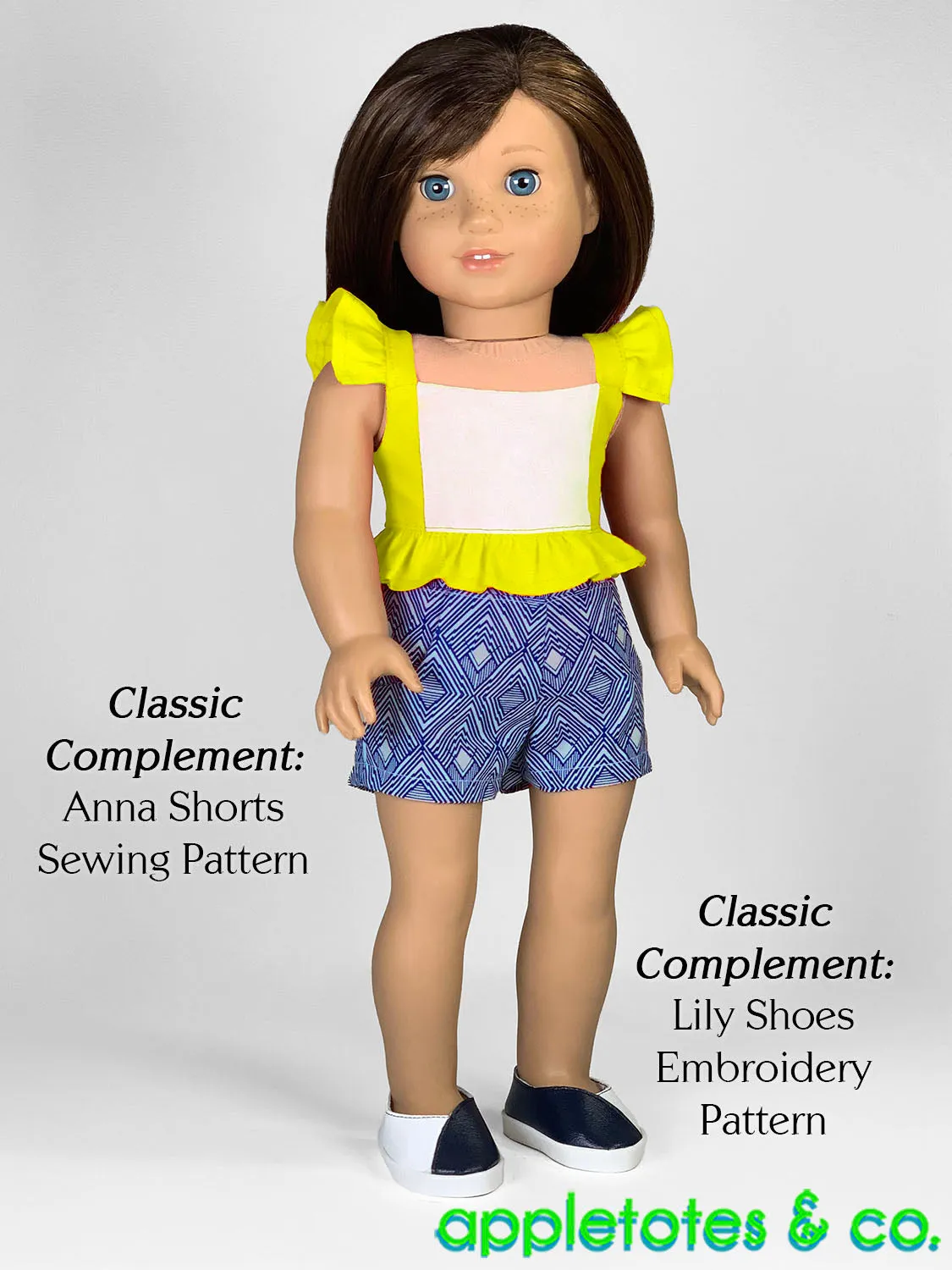 Helena Dress Top Combo 18 Inch Doll Sewing Pattern