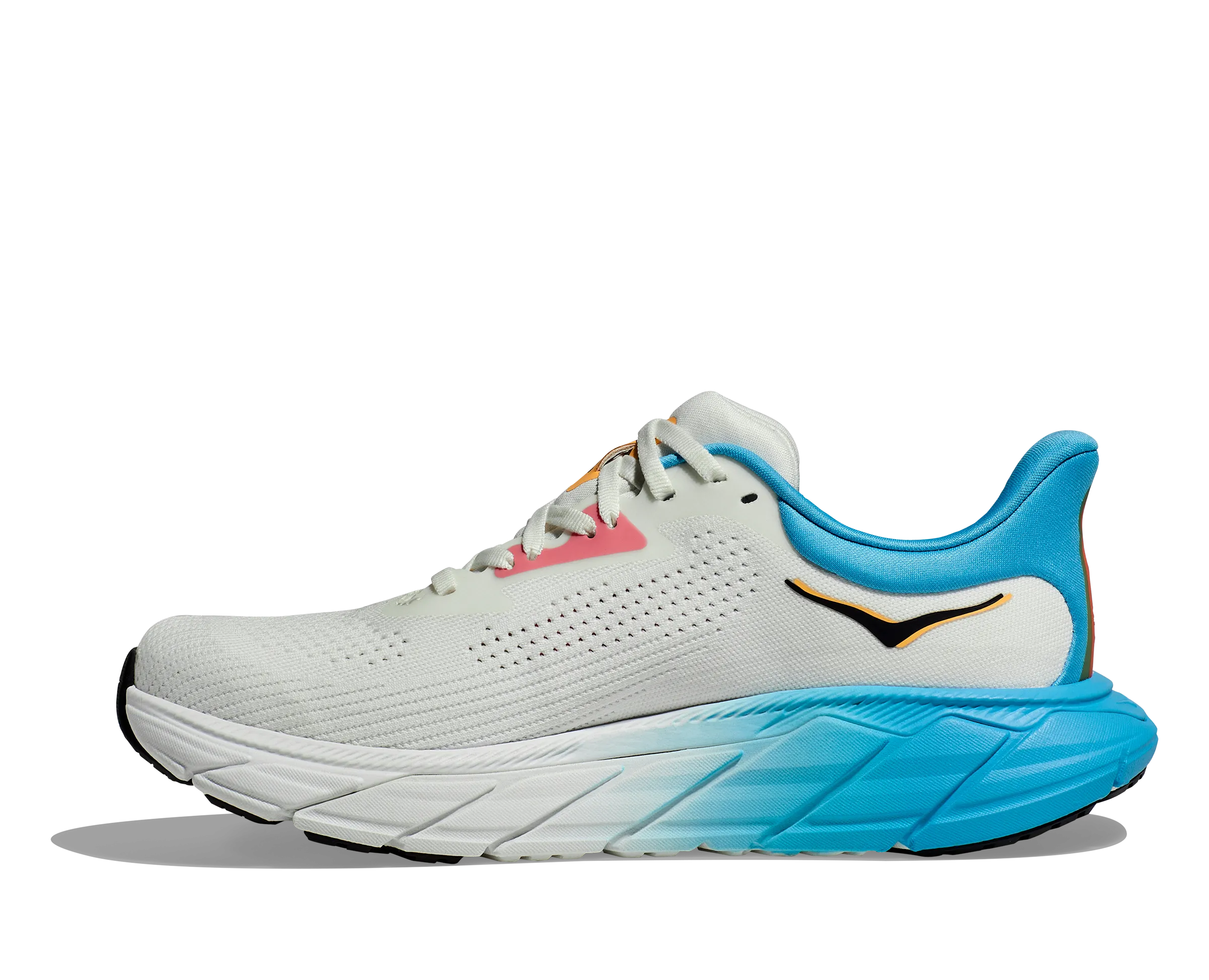 Hoka Womens Trainer Arahi 7 Blanc De Blanc/Swim Day