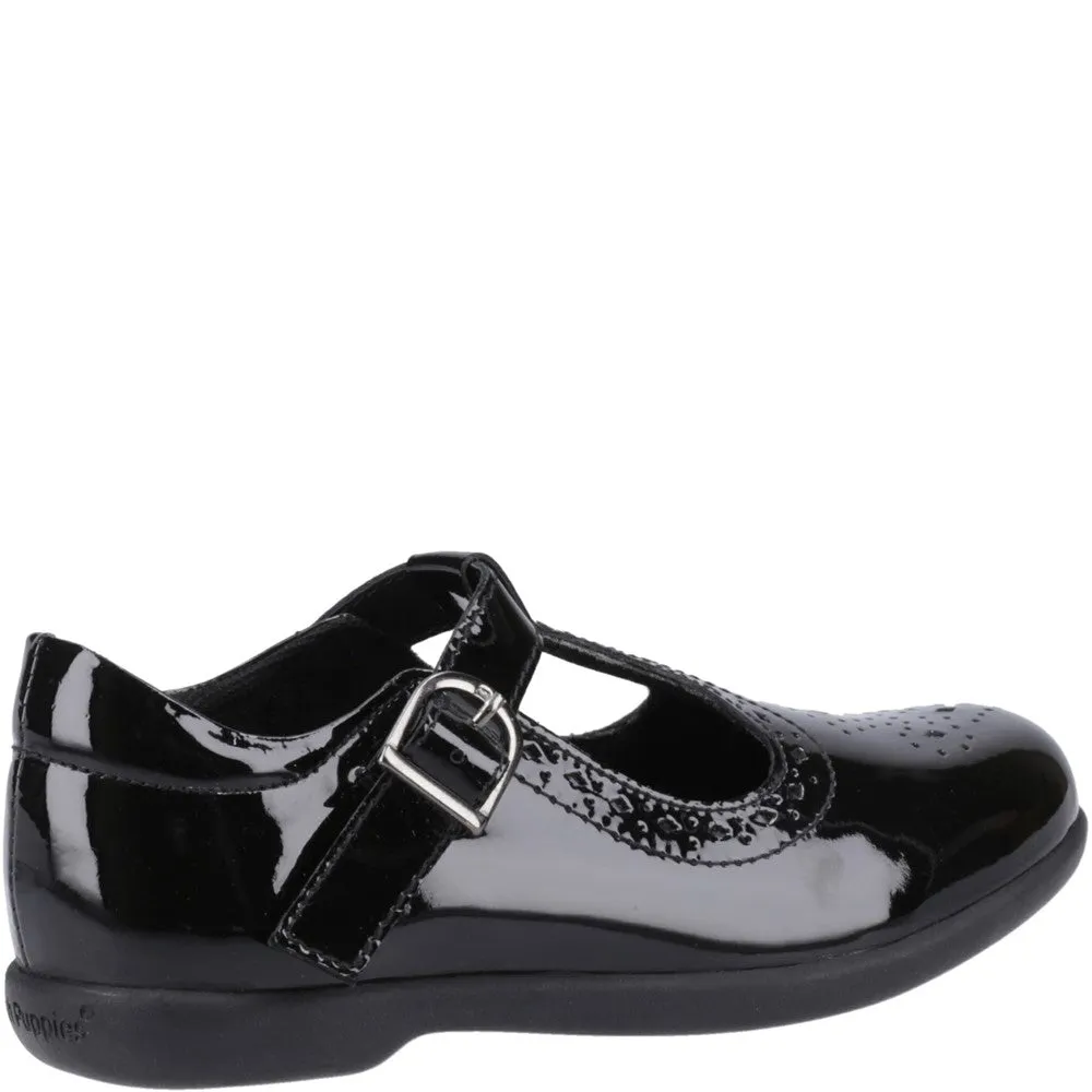 Hush Puppies Britney XL Patent Senior School Shoes