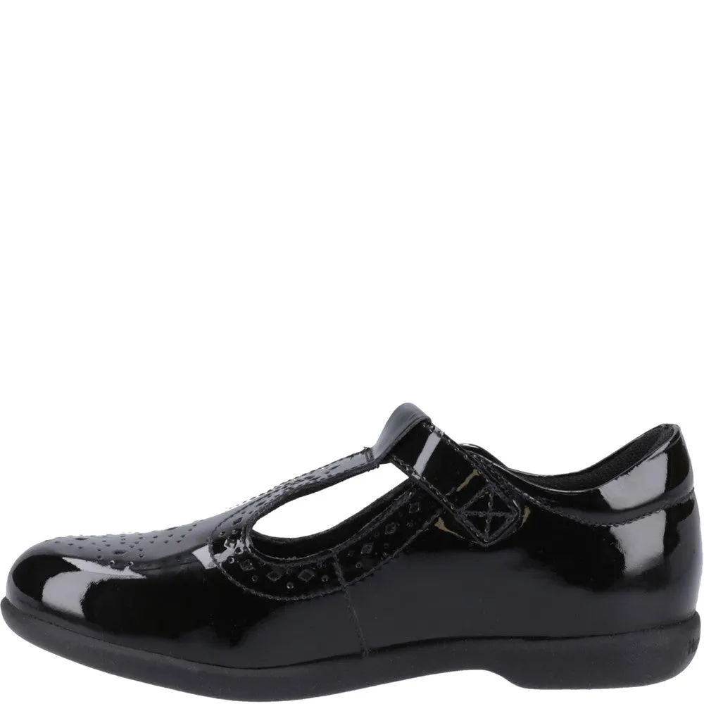 Hush Puppies Britney XL Patent Senior School Shoes