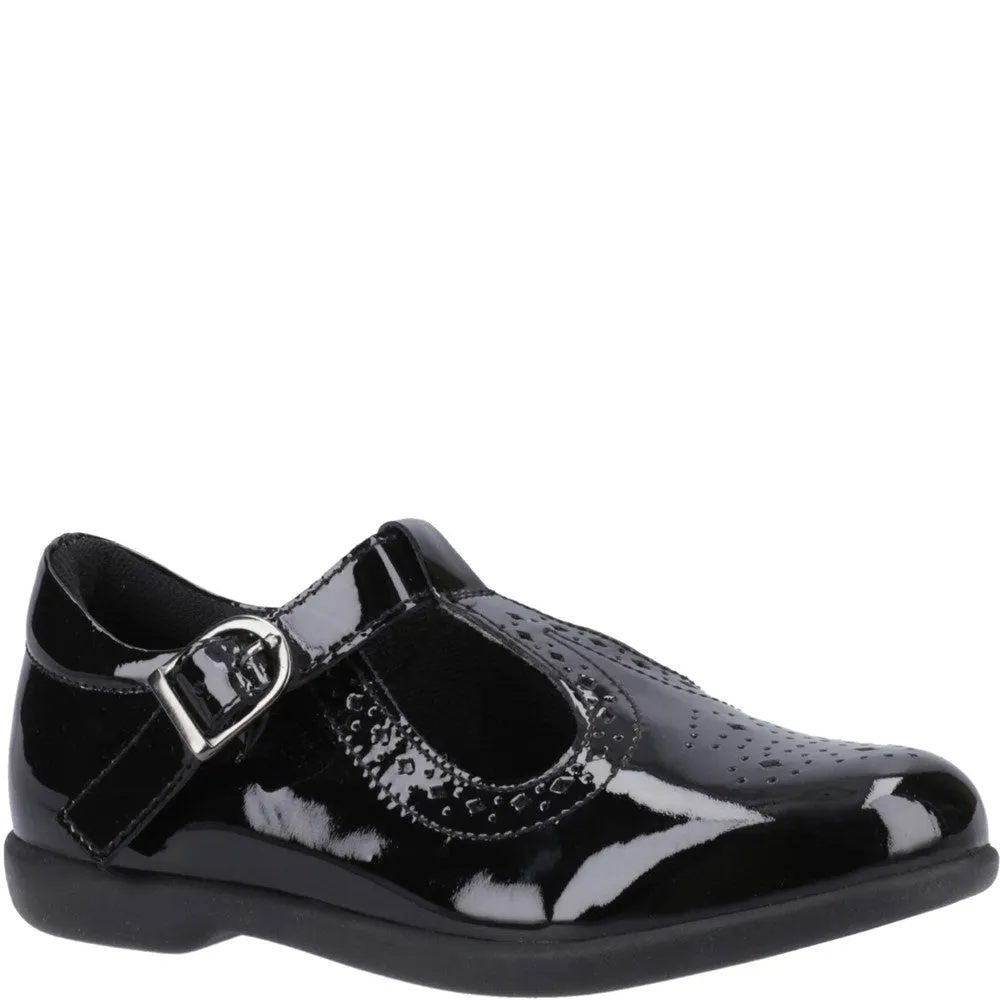 Hush Puppies Britney XL Patent Senior School Shoes