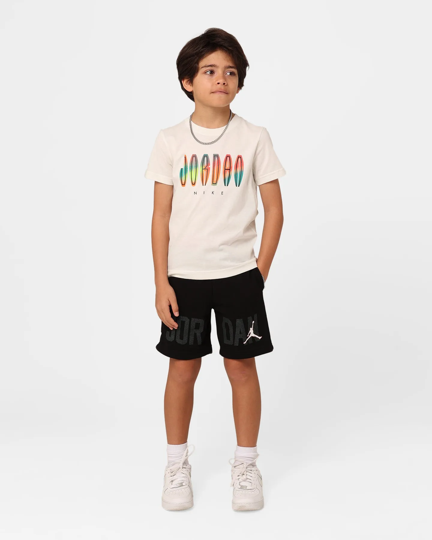 Jordan Kids' Gym 23 Blocked French Terry Shorts Black