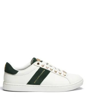 Knightsbridge Court Trainer - White/Racing Green
