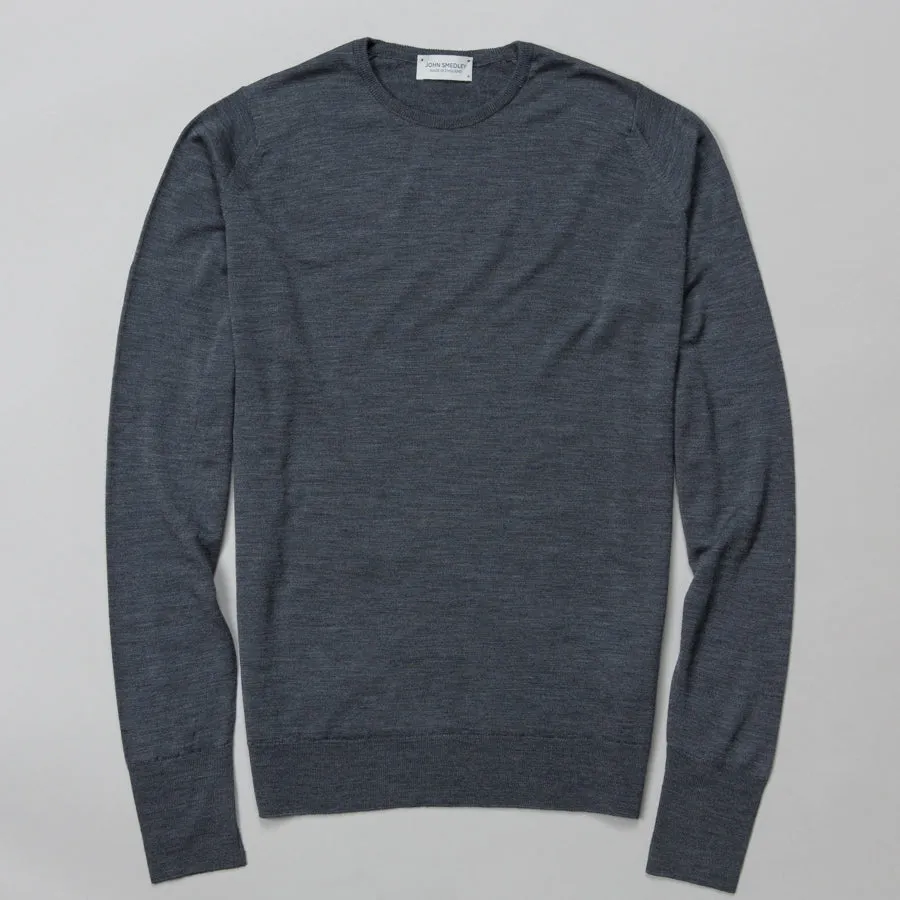 MARCUS MERINO WOOL CREW NECK CHARCOAL