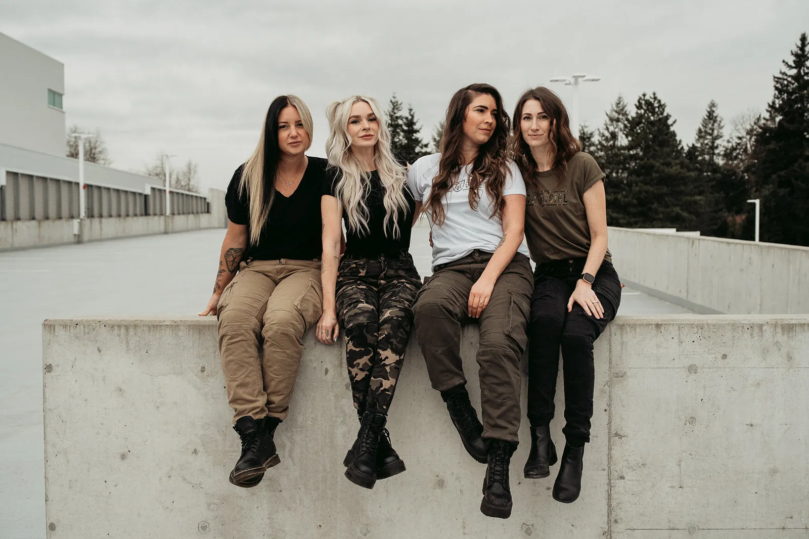 MotoGirl Lara Cargo Riding Pants - Camo