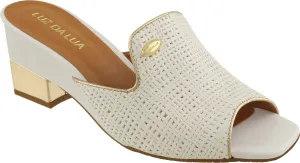 Mule Weave White and Gold - Luz da Lua