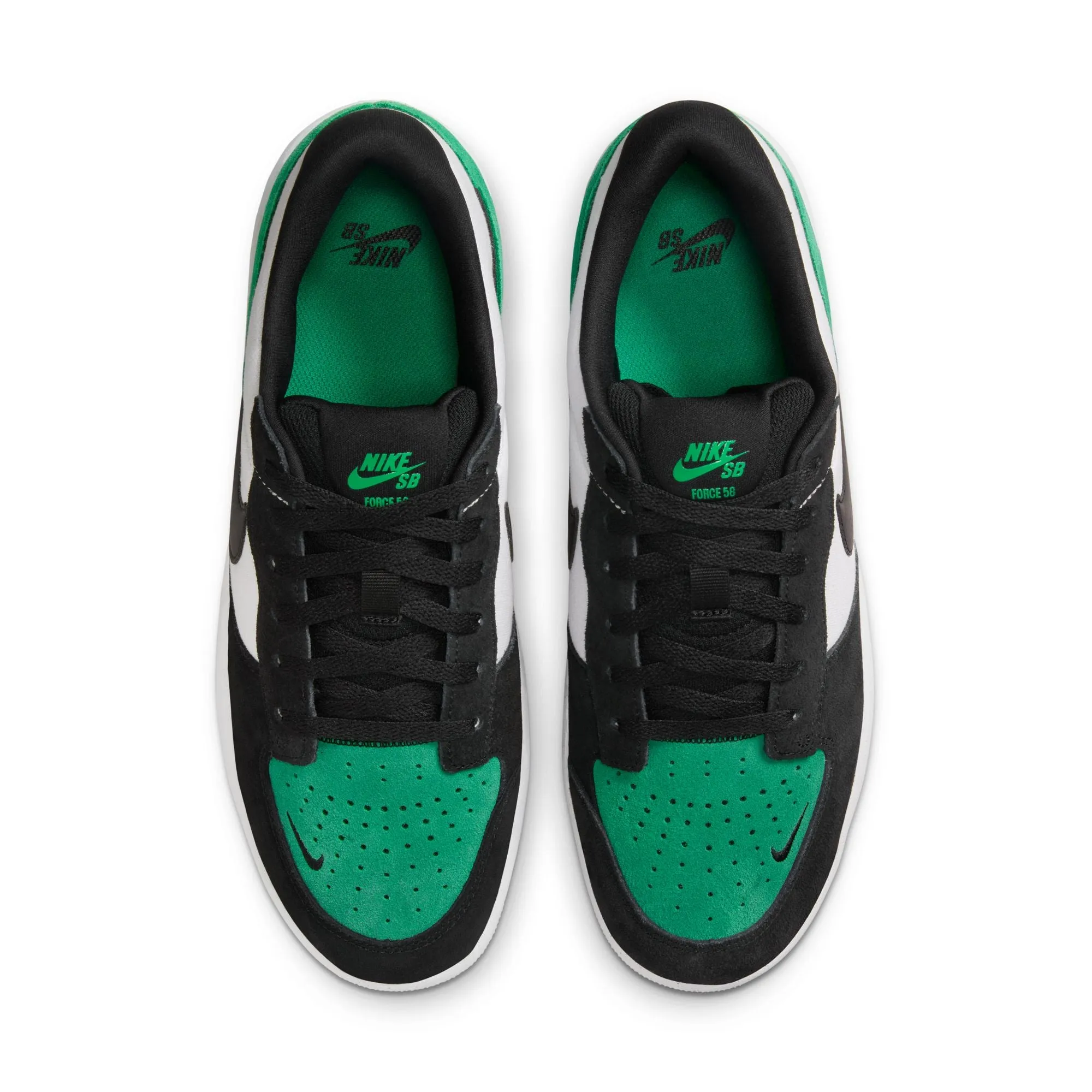 NIKE SB FORCE 58 WHITE / BLACK-STADIUM GREEN-WHITE