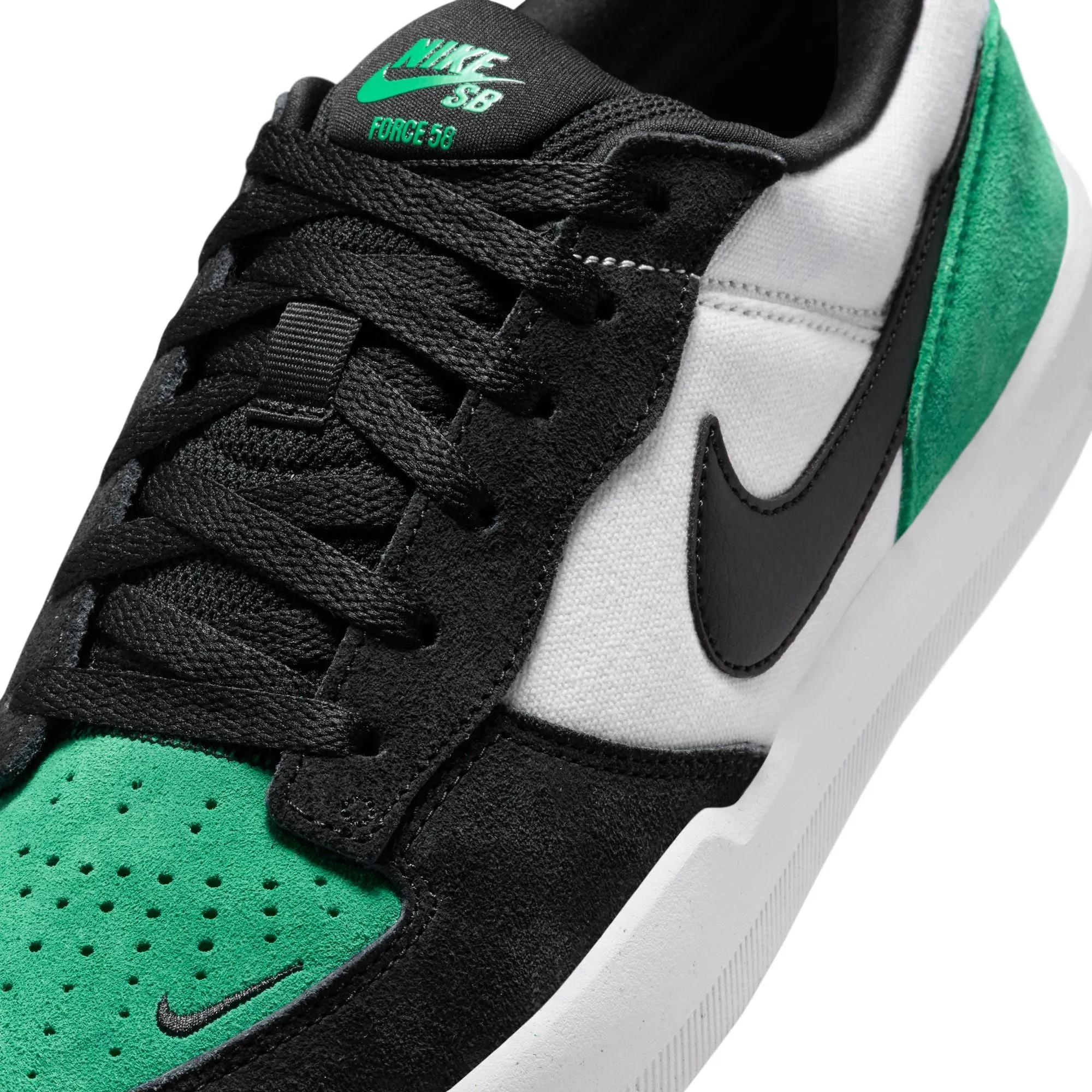 NIKE SB FORCE 58 WHITE / BLACK-STADIUM GREEN-WHITE