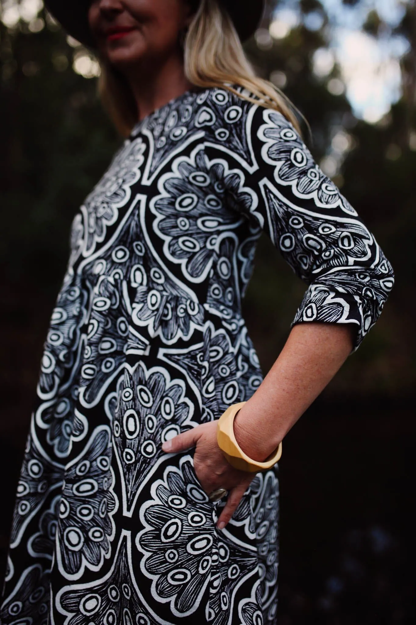 Peasant Dress - Galaxias Fish