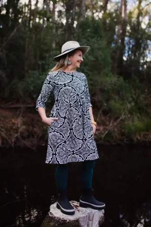 Peasant Dress - Galaxias Fish