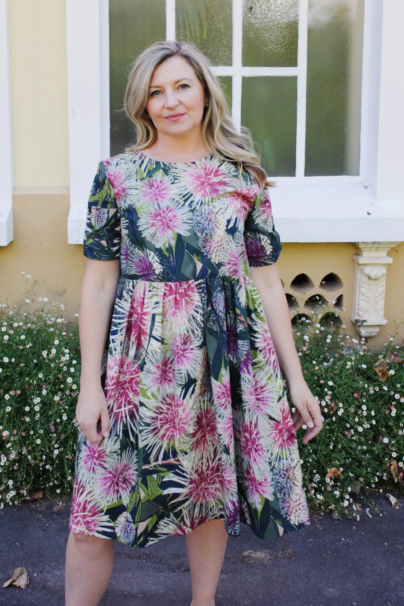 Peasant Poplin Dress - Pincushion