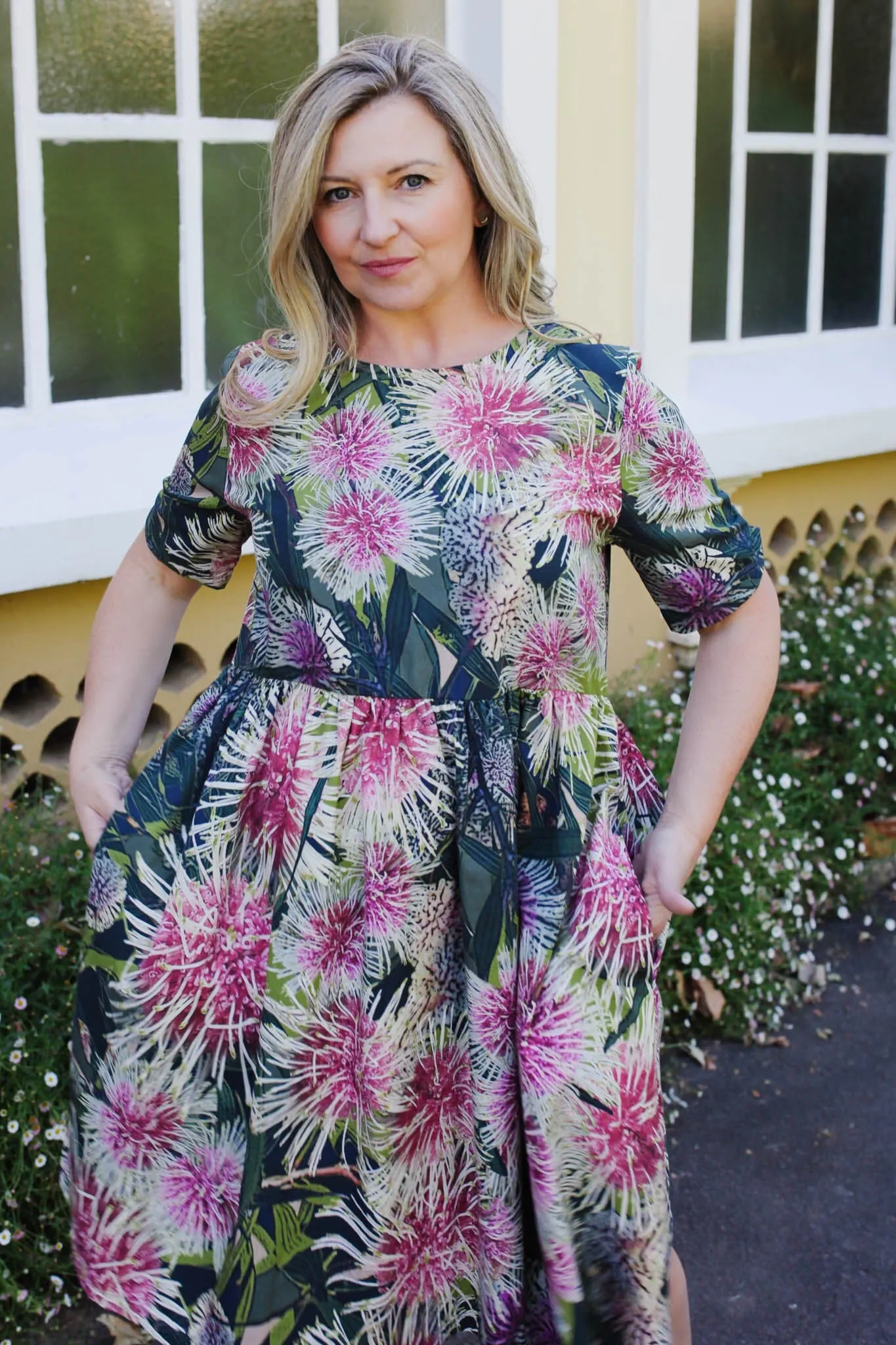 Peasant Poplin Dress - Pincushion