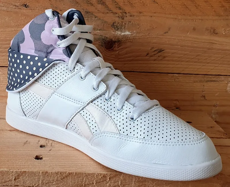 Reebok Classic Mid Leather Trainers UK5.5/US8/EU38.5 V71072 White/Grey/Purple