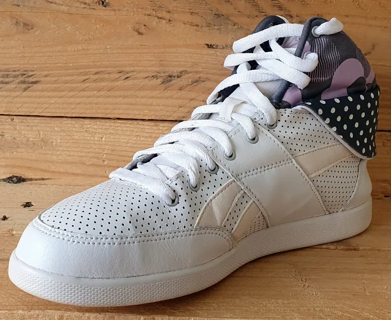Reebok Classic Mid Leather Trainers UK5.5/US8/EU38.5 V71072 White/Grey/Purple