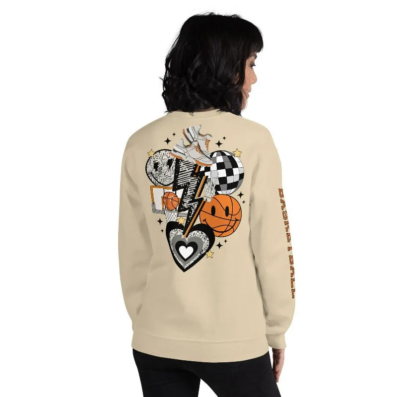 Retro Basketball Unisex Pullover Sweatshirt
