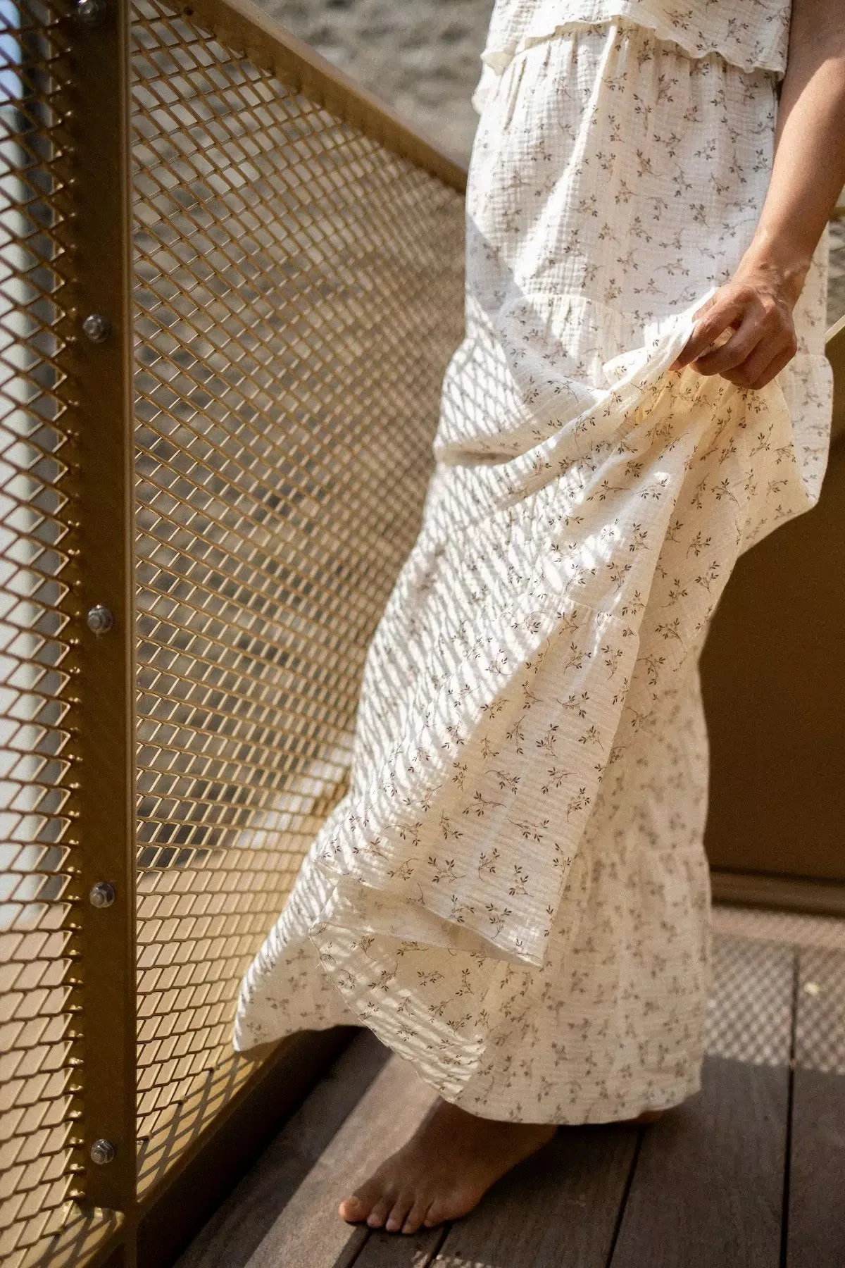 Robe longue d’allaitement Summ’her Mama fleurs