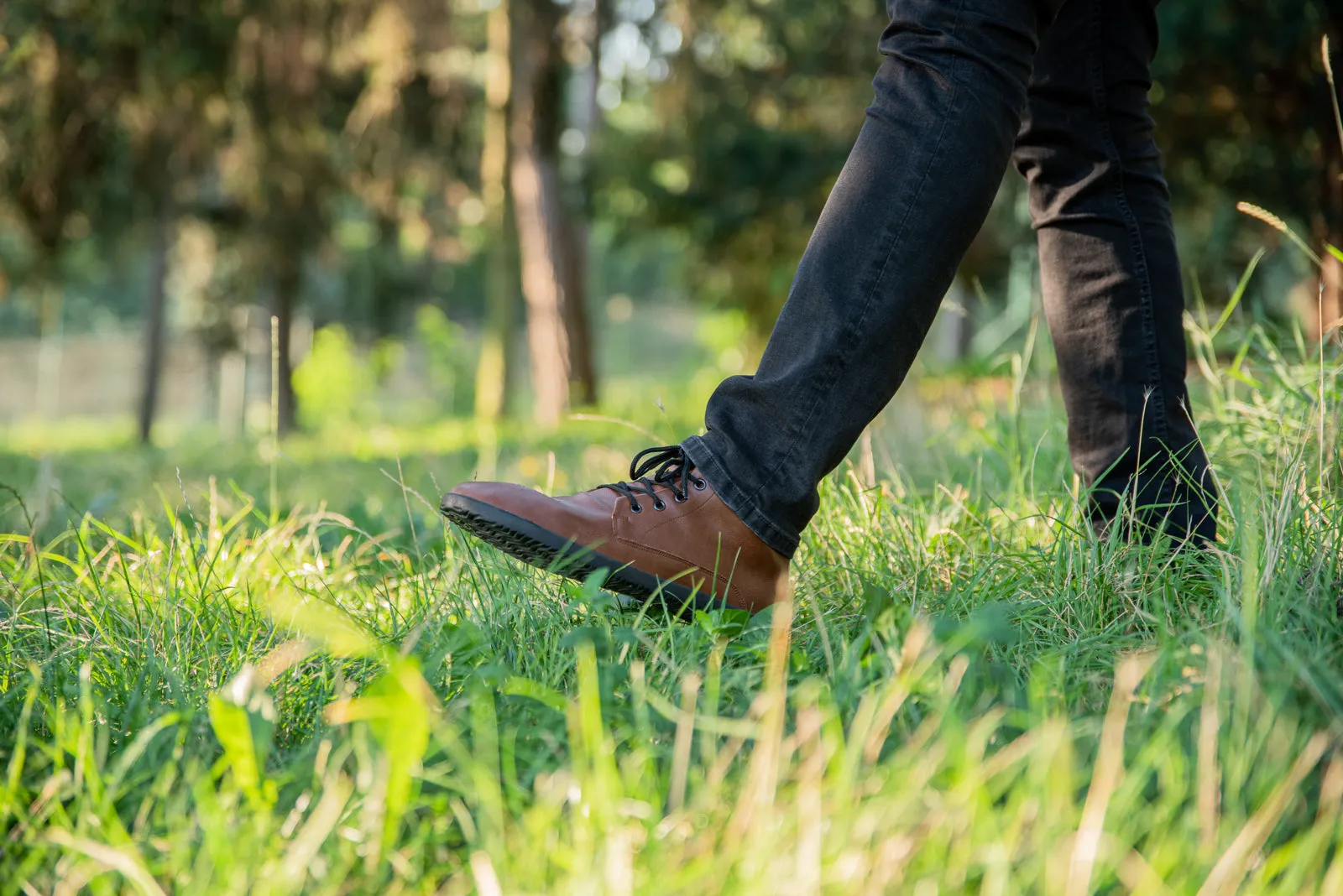 Sundara Ankle Barefoot Men’s Boots - Light Brown