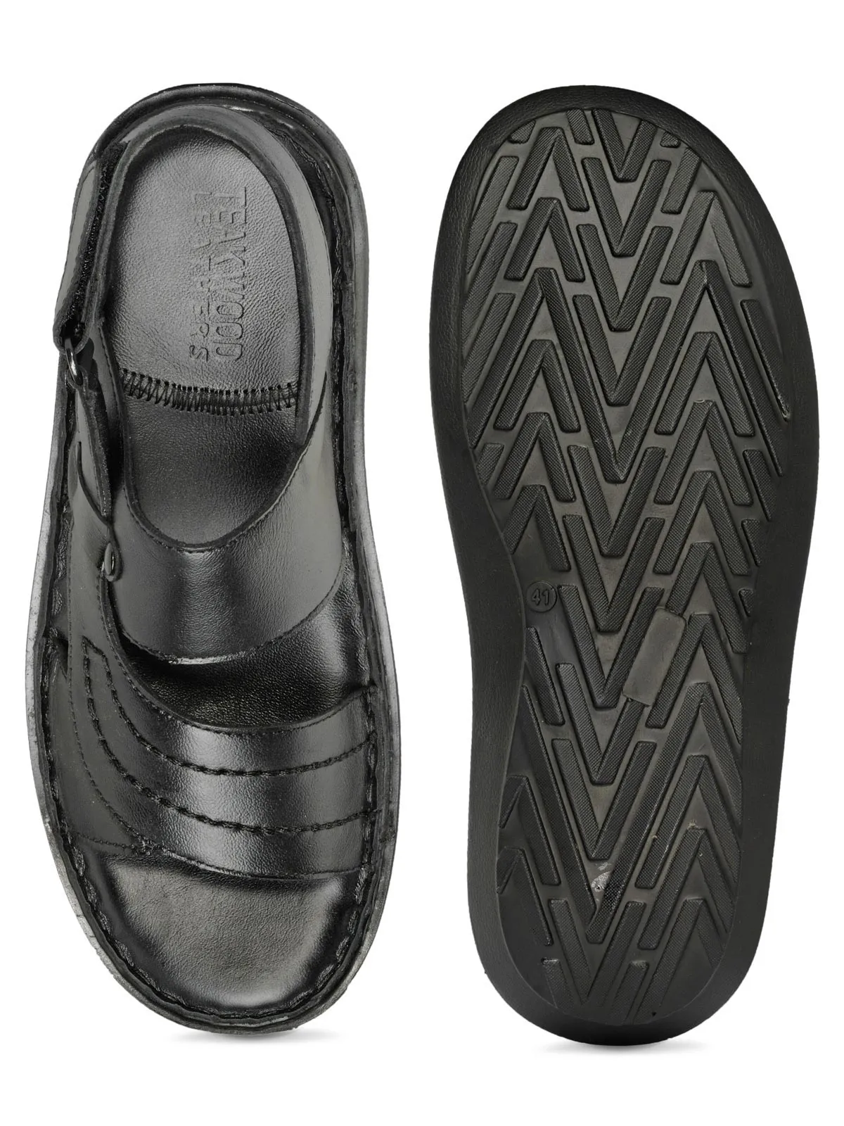 Teakwood Men's Leather Outdoor Slippers & Sandals Footwear