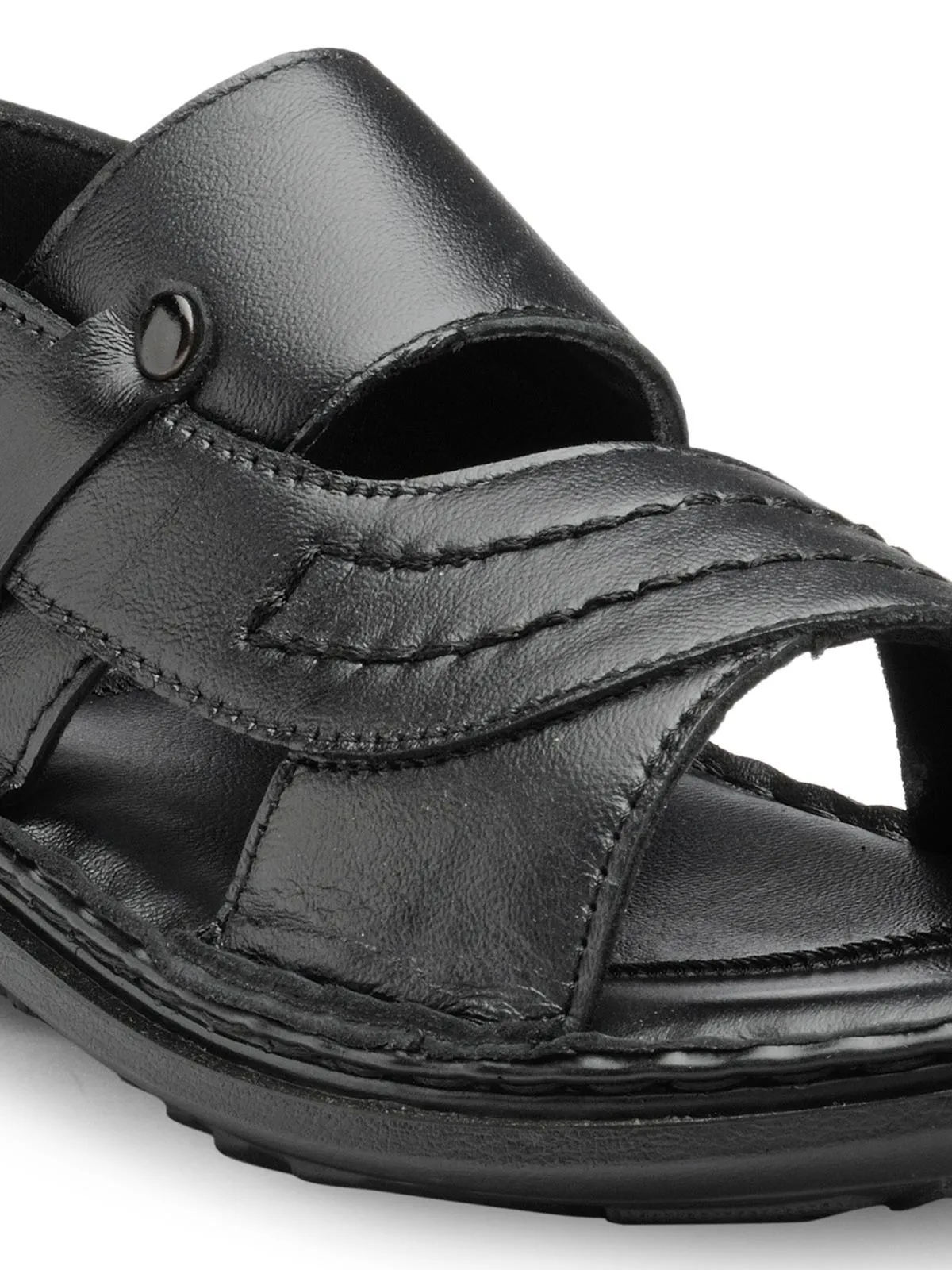 Teakwood Men's Leather Outdoor Slippers & Sandals Footwear