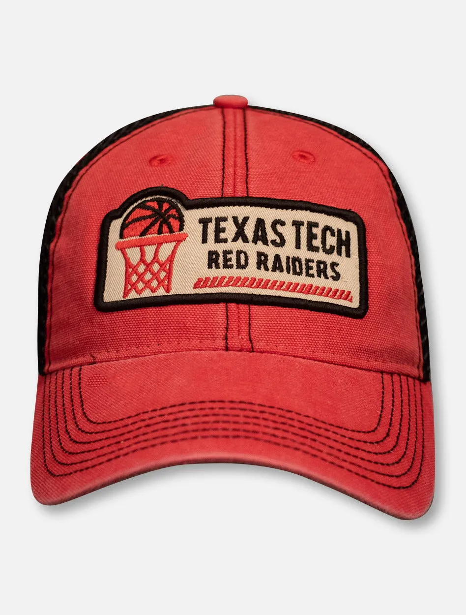 Texas Tech Red Raiders Basketball Hoop Patch Mesh Back Cap