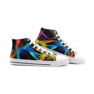 Tropical Unisex High Top Canvas Shoes
