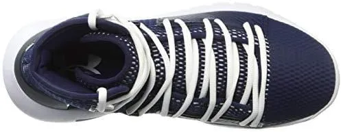 Under Armour Men's Drive 5 Basketball Shoe, Midnight Navy (401)/White, 8