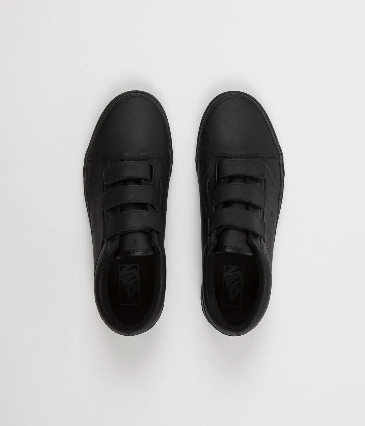 Vans Old Skool V Mono Leather Shoes - Black