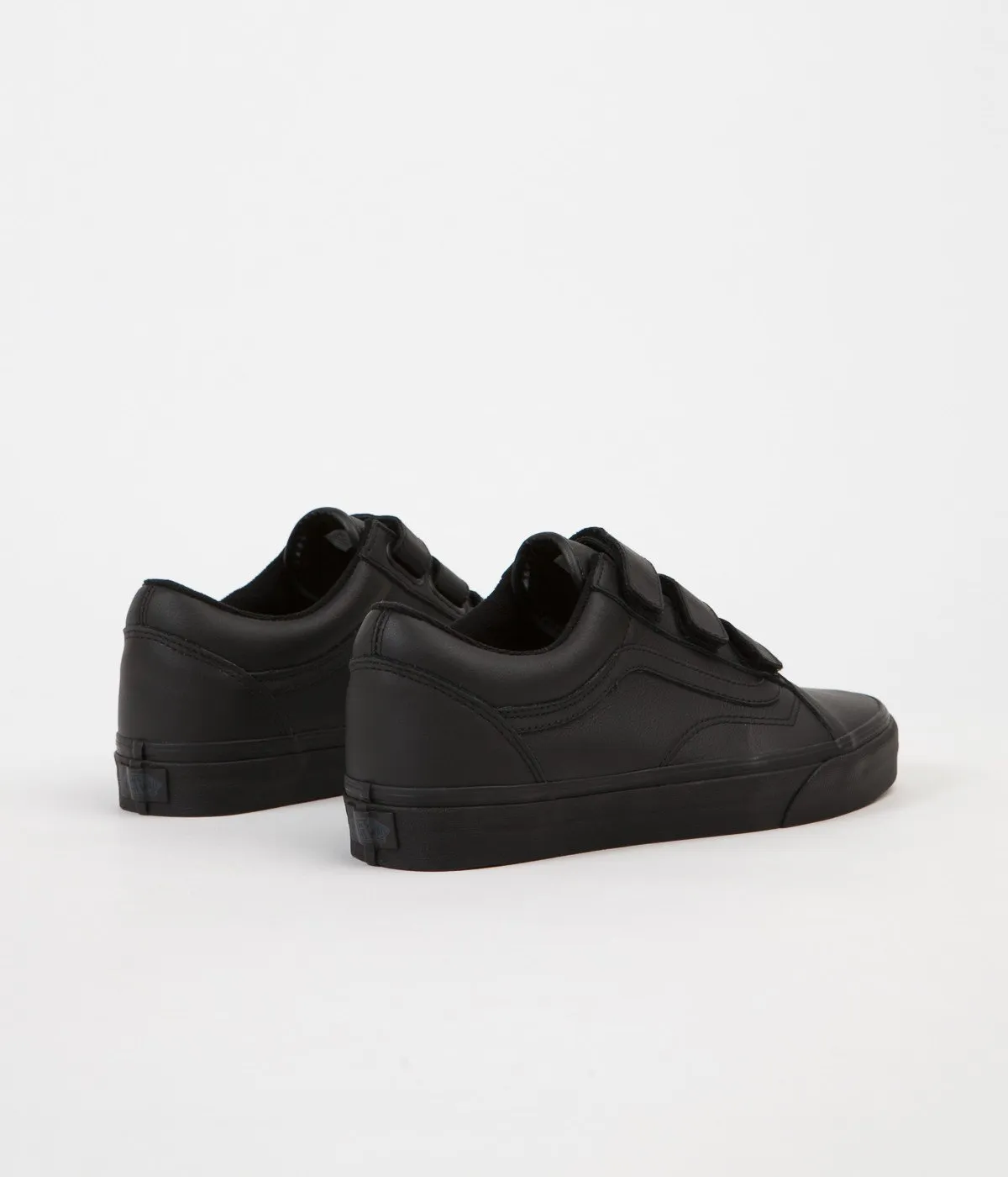 Vans Old Skool V Mono Leather Shoes - Black