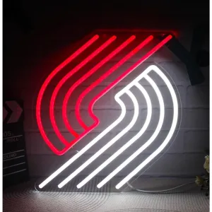 Vivid Bright Portland Trail Blazers Basketball Team Logo LED Light NBA Sport